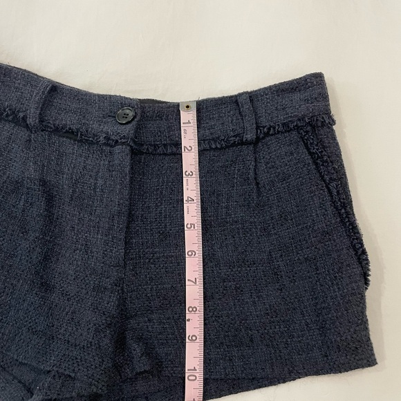 Elizabeth and James Elegant Tailored Navy Blue Shorts - Picture 7 of 8